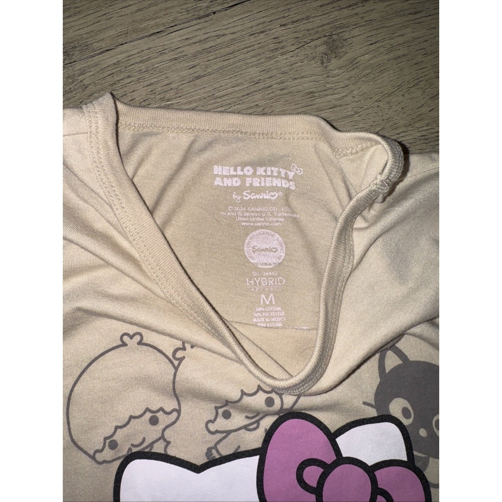 Hello Kitty and Friends Shirt Womens Short Sleeve Novelty Cartoon Size Medium - Picture 3 of 5